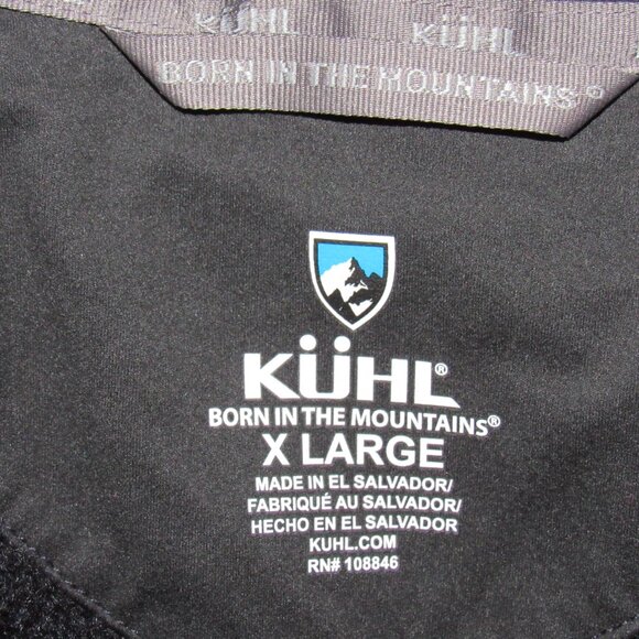 Kuhl Blue REVEL 1/4 Zip Fleece Lined Sweatshirt Sweater Men's XL XLarge - Picture 8 of 8